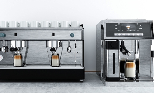 Modern coffee machine 3d model