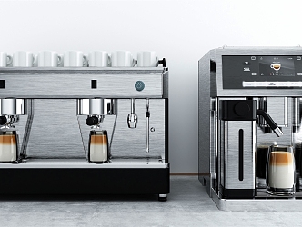 Modern coffee machine 3d model