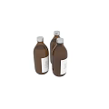 Bathroom Accessories Hand Wash Body Lotion Face Wash In Brown Glass Bottles With Minimalist Labels