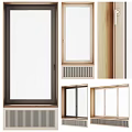 Different Window Frame Designs With Wooden And Black Sliding Casement Styles