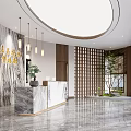 Modern Luxury Real Estate Sales Office With Property Sand Table And Comfortable Negotiation Lounge Area