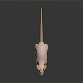 Modern mouse mouse wizard hairless mouse mouse warlock 3d model