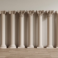 French Roman Column 3d model