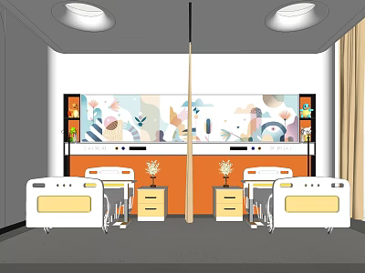 Children's Ward Modern Ward 3d model