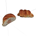 Delicious Sausage Stuffed Bread Freshly Baked with Soft Dough Whole and Sliced