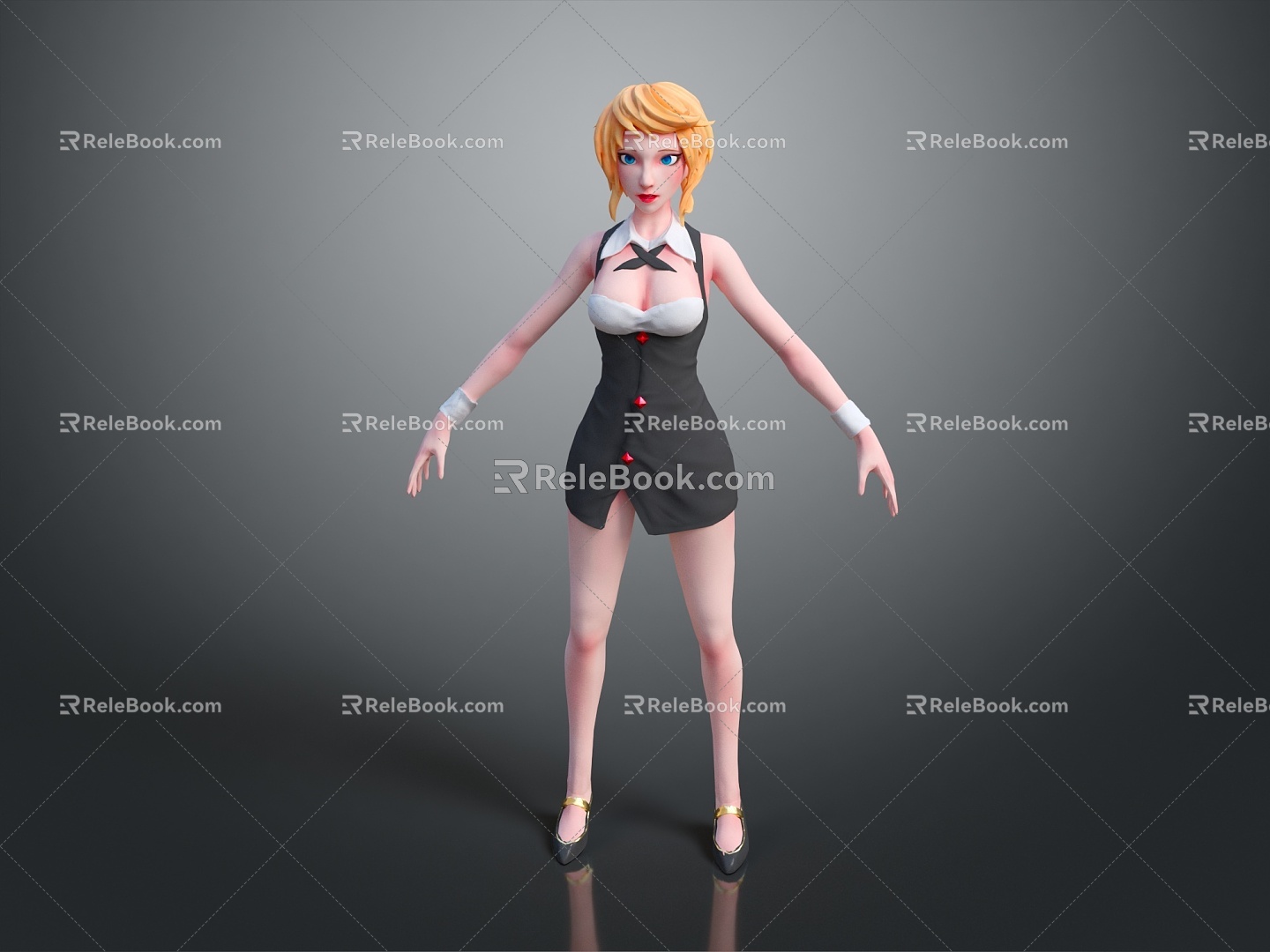 Cartoon Beauty Animation Beauty Animation Beauty Cartoon Girl Animation Girl Cartoon Girl Fantasy Beauty 3d model