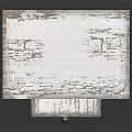 Distressed White Side Table With Drawer And Lower Shelf Simple Rustic Design