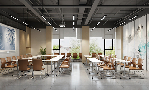 Modern Conference Room 3d model