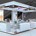 YANSHILI CHAND TREE Cosmetics Store With Glass Display Counters Bright Lighting Posters And Modern Design