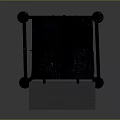 Sturdy Black Metal Baby High Chair With Tray And Footrest Design