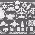 European-style Carved Carved Component 3d model