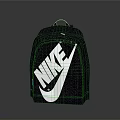 Stylish Nike Backpack With Textured Fabric And White Signature Logo For Everyday Use