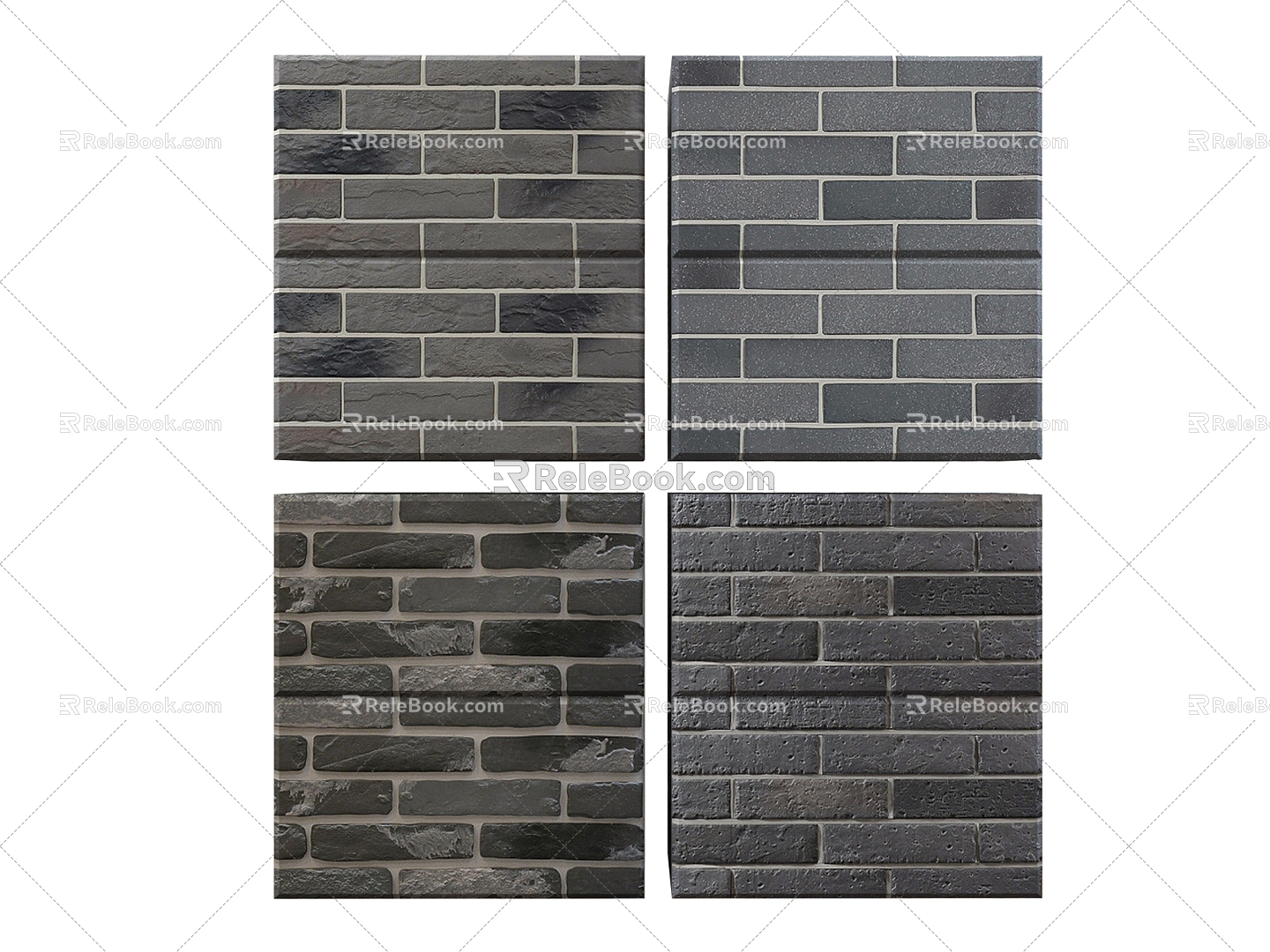 Modern brick wall wall brick red brick wall 3d model