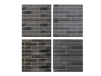 Modern brick wall brick red brick wall 3d model