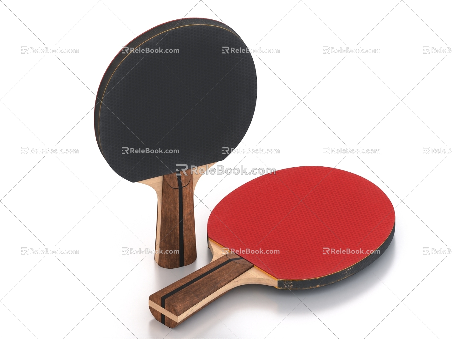 table tennis racket 3d model