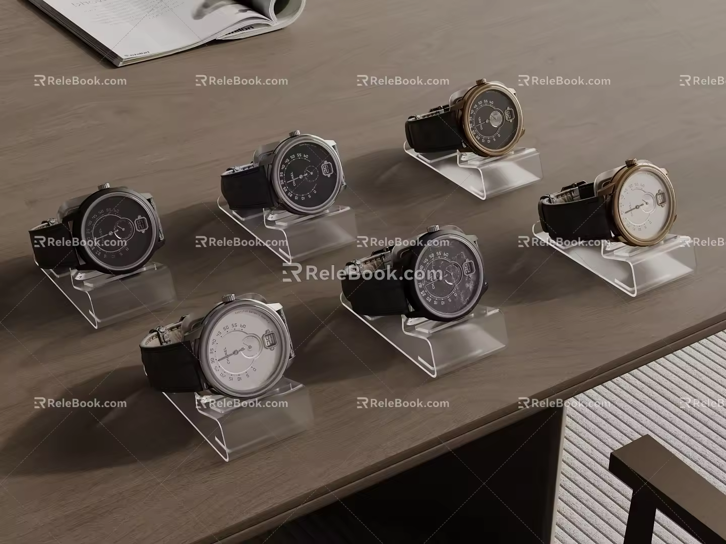 Modern Watch Watch Watch Display Watch Stand Smart Watch 3d model