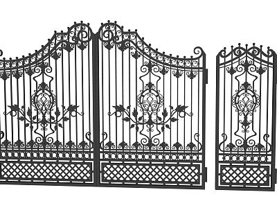 European gate garden gate wrought iron gate model