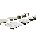 Modern Marelli Coffee Table Combination Round Coffee Table Square Coffee Table Side Table Corner Table Combination Coffee Table Mother Coffee Table 3d model
