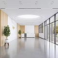 High Tech Modern Monitoring Early Warning Center Office With Large LED Screen And Multiple Workstations