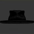 Stylish Black Wide Brimmed Hat Featuring Leather Band For Everyday Use