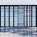 modern folding door 3d model