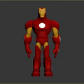 Iron Man Red And Gold Posable Action Toy Figure With Detailed Armor Design