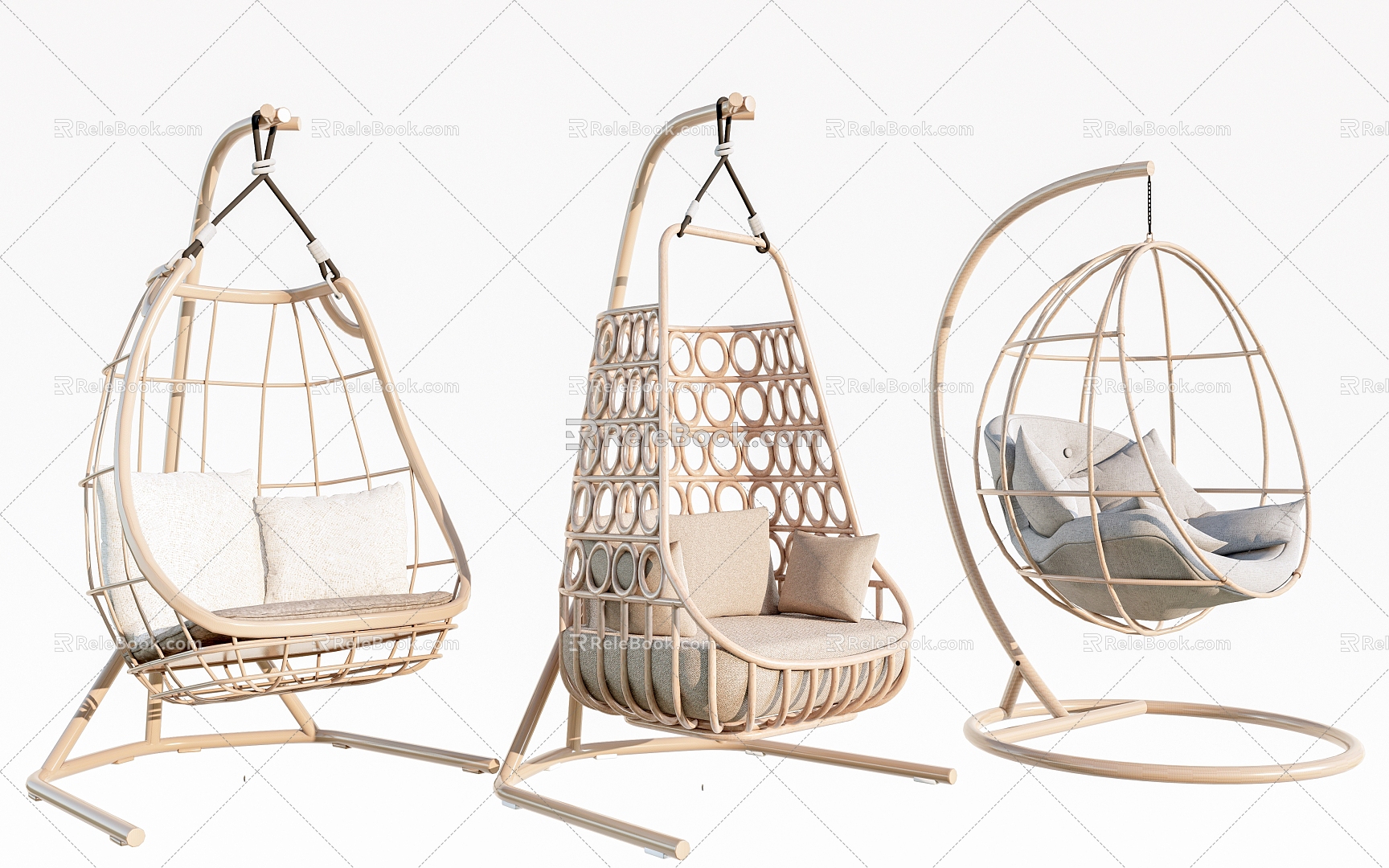 Hanging Chair Glass Hanging Chair Leisure Chair 3d model