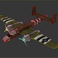 Vintage Fighter Aircraft With Green Fuselage Twin Engine Design And Royal Air Force Roundels
