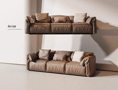 Leather Sofa 3d model