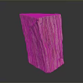 Natural Striped Wooden Block With Brown Beige Black Grain And Smooth Surface