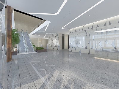 0527 Office Hall 101 3d model