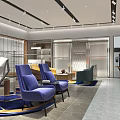 Modern Clothing Store Interior With Stylish Display Racks Comfortable Seating And Elegant Lighting