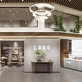 Stylish Tobacco And Liquor Store Interior With Displays And Furniture