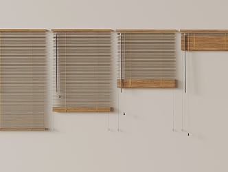 roller blinds venetian blinds 3d model