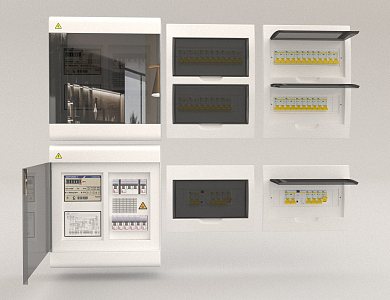 Air switch board power supply 3d model