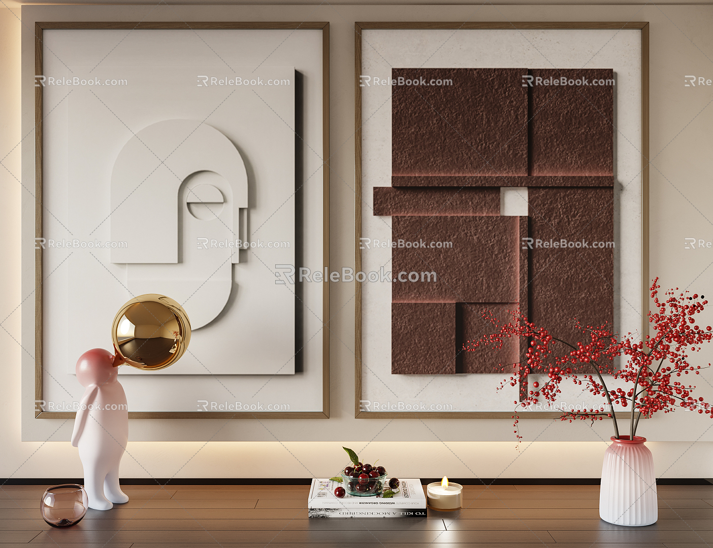 Modern Decorative Painting Hanging Painting 3d model