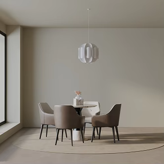 Modern table combination 3d model