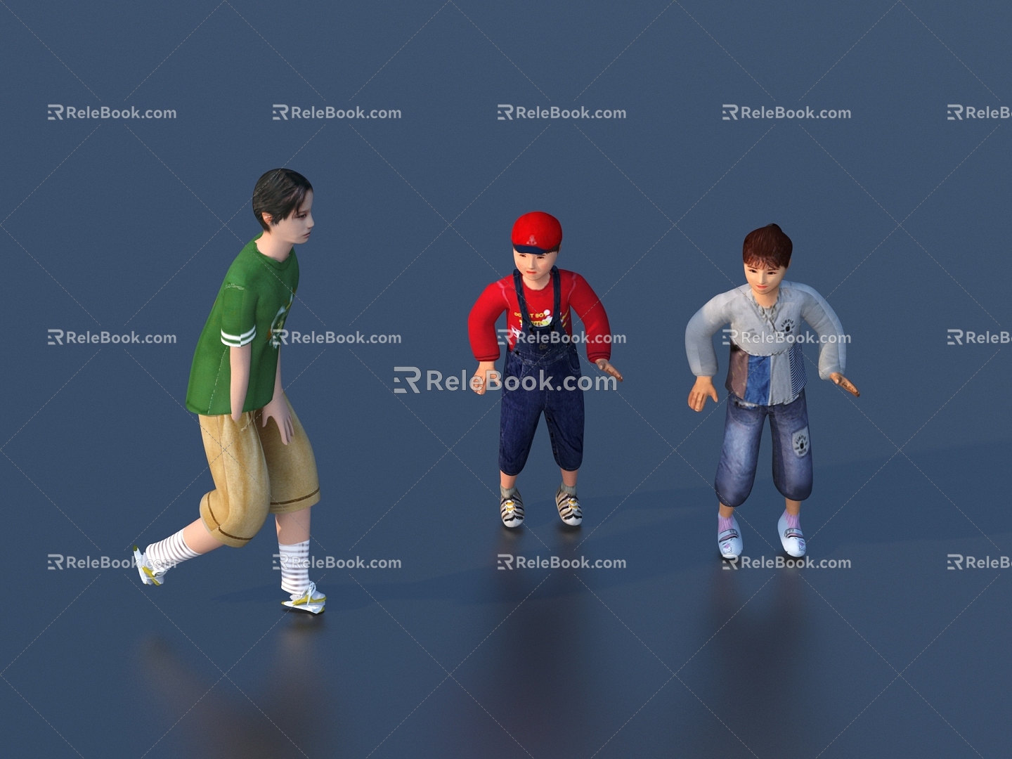 Figure Boy Sports Student 3d model