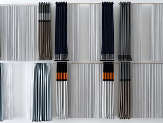 Modern Curtains 3d model