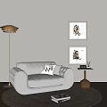 Modern single sofa 3d model