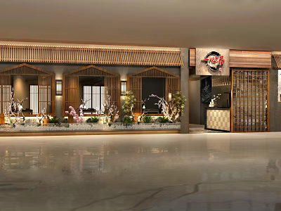 Japanese Mentou Sushi Restaurant 3d model