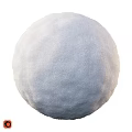 Round White Component With Smooth Textured Surface And Spherical Design