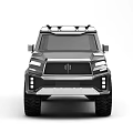 Black Armored Off Road Vehicle Featuring Rugged Design Roof Rack And Large Tires