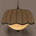Unique Chandeliers With Round Bell Shaped And Cylindrical Fabric Shades Design