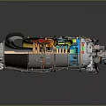 modern jet engine aircraft engine supersonic aircraft engine supersonic engine 3d model