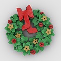 Lego Toys Christmas wreath Christmas wreath 3d model