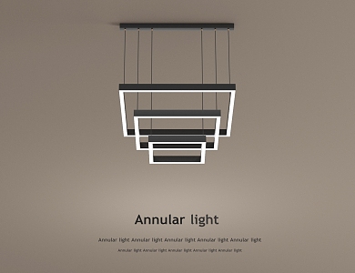 Modern Simple Style Chandelier for Living Room 3d model