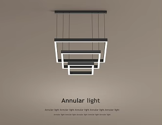 Modern Simple Style Chandelier for Living Room 3d model