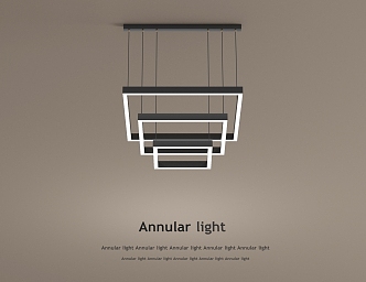 Modern Simple Style Chandelier for Living Room 3d model