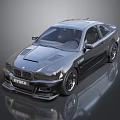 Black BMW Two Door Coupe With Sporty Design Sleek Body And Alloy Wheels
